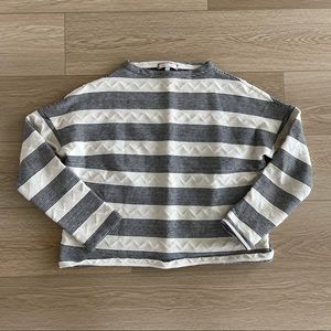 Textured Print Sweater